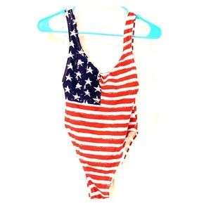 American Flag Bathing Suit